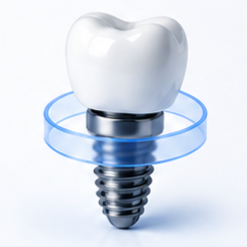 Kişiye özel dental implant modeli